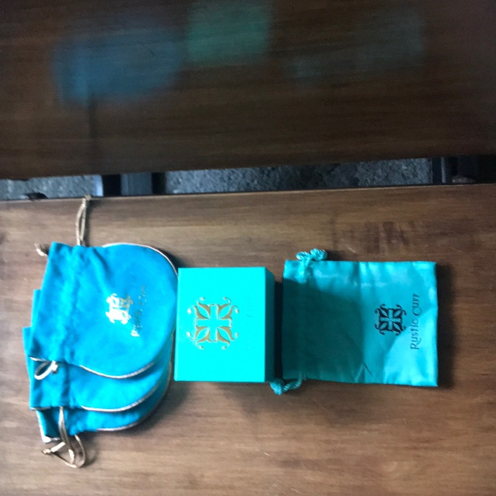 Rustic cuff bags and box